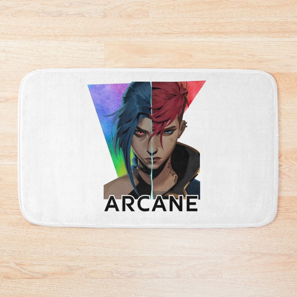 Arcane Vi And Jinx Bath Mat