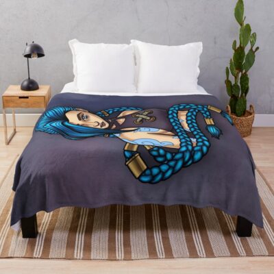 Jinx From Arcane Throw Blanket