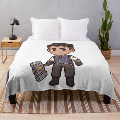 Arcane Jayce Heroic Piltover Throw Blanket