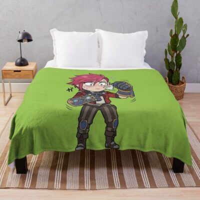 Arcane Vi Struggling With Tea Gauntlet Humor Throw Blanket