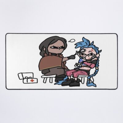Sevika And Jinx Chibi Mouse Pad