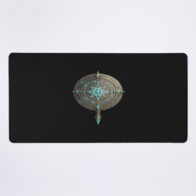 Ancient Arcane Compass Star Relic Mouse Pad