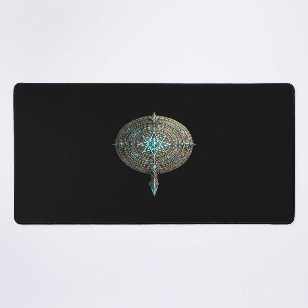 Ancient Arcane Compass Star Relic Mouse Pad