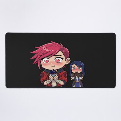 Arcane Vi And Caitlyn Love Scene Cute Cupcake Moment Mouse Pad