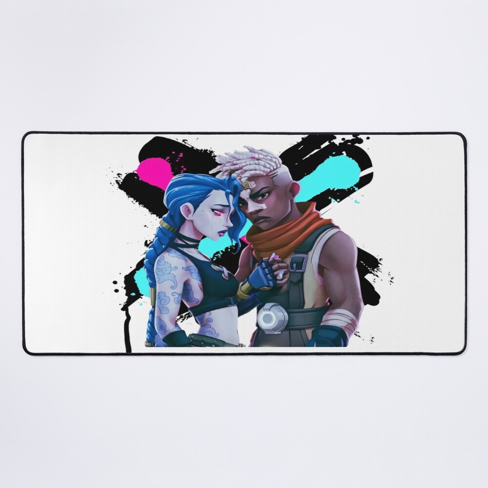Jinx Ekko Arcane Movies Riot League Of Legends Mouse Pad