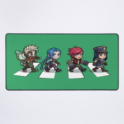 Arcane Chibi Crossover Abbey Road Style Mouse Pad