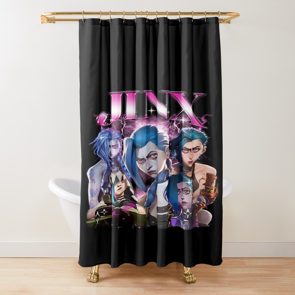 Jinx Arcane Profile Shower Curtain