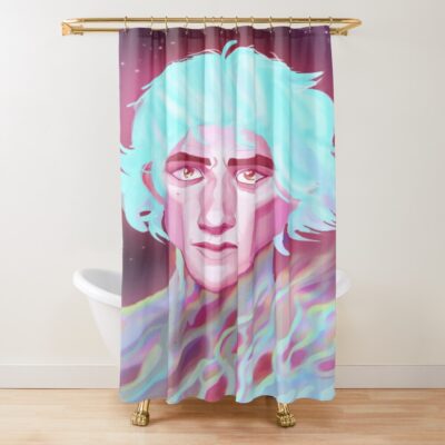 Viktor Digital Shower Curtain