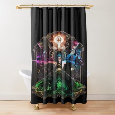 Arcane Three Characters Shower Curtain