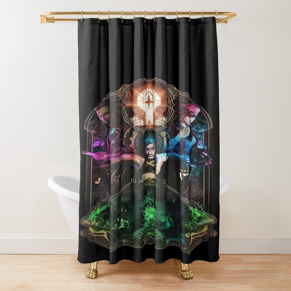 Arcane Three Characters Shower Curtain