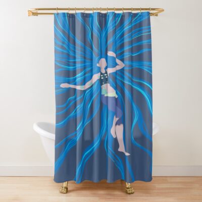 Jinx Blue Hair Shower Curtain
