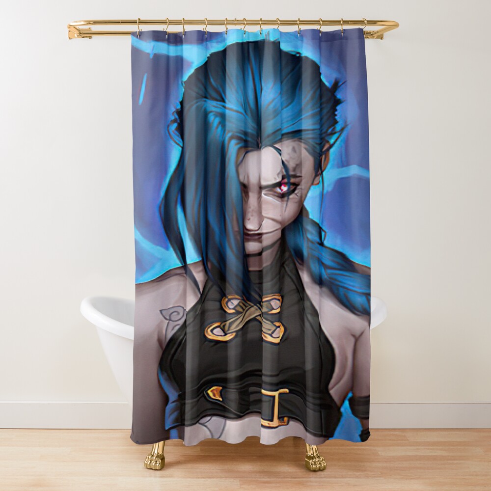 Arcane Jinx Danger Shower Curtain