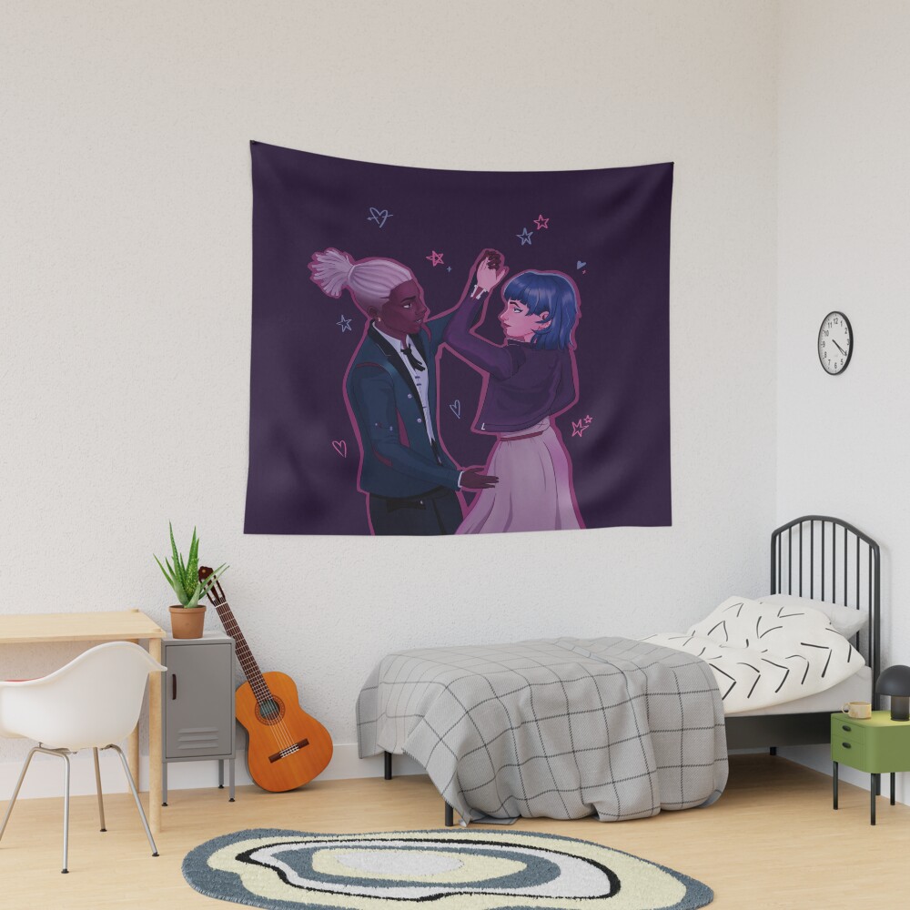 Ekko And Jinx Powder Dance Arcane Tapestry
