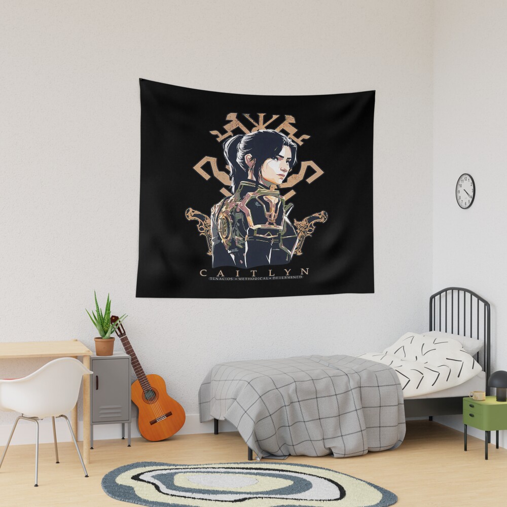 Caitlyn Arcane Movie Character Tapestry