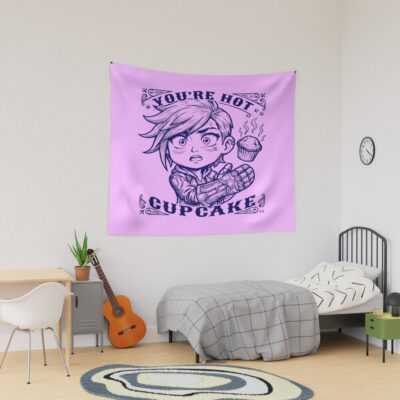 Vi Chibi Vintage Art Design You Re Hot Cupcake Arcane Tapestry