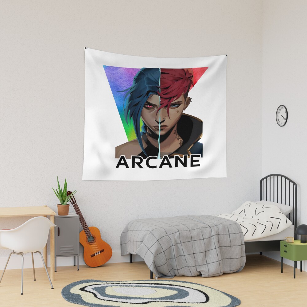 Arcane Vi And Jinx Cool Tapestry