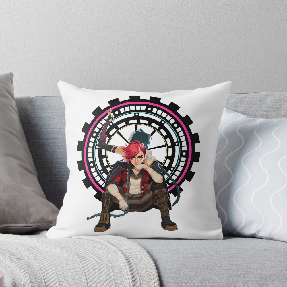 Jinx And Vi New Design Throw Pillow