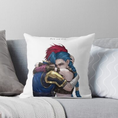 Jinx And Vi Are We Still Throw Pillow