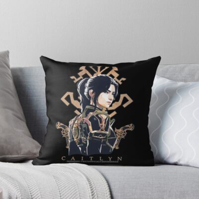 Caitlyn Arcane Movie Character Throw Pillow