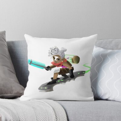 Time Traveller Kawaii Chibi Doodle Fanart Throw Pillow
