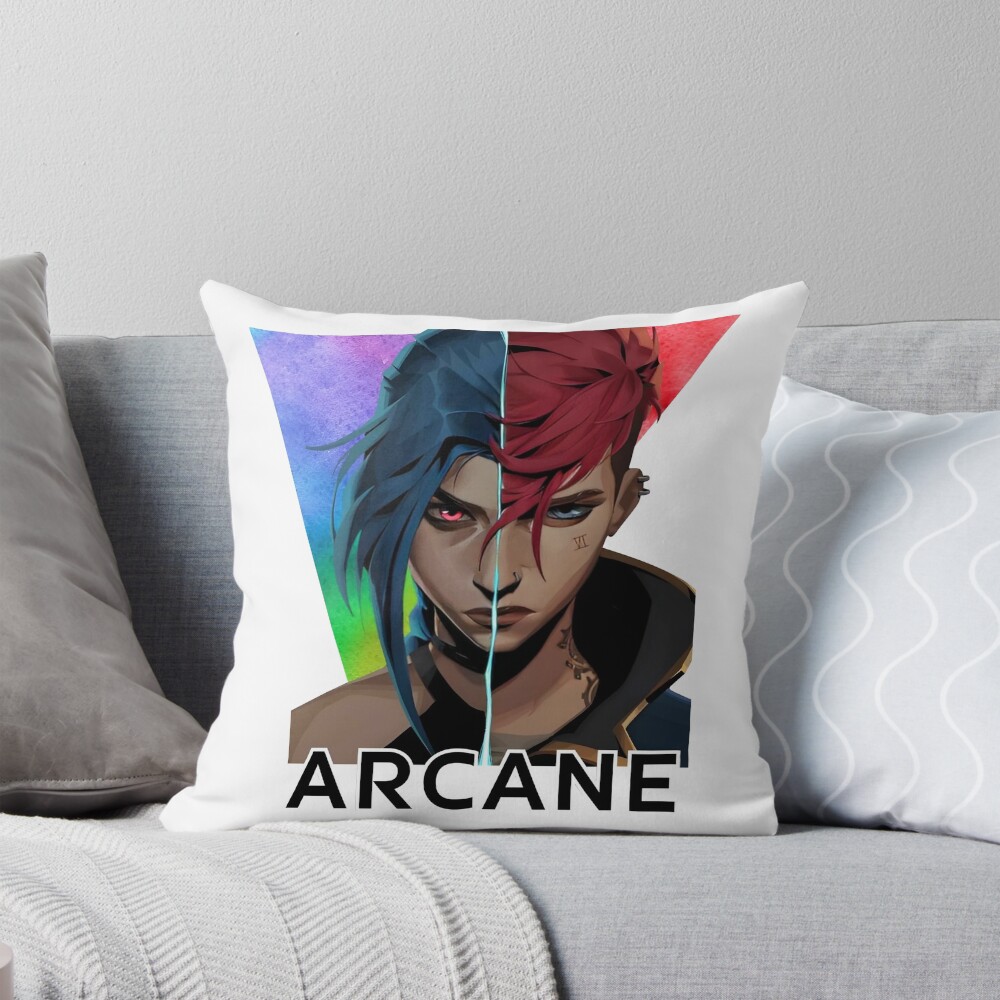 Arcane Vi And Jinx Cool Throw Pillow