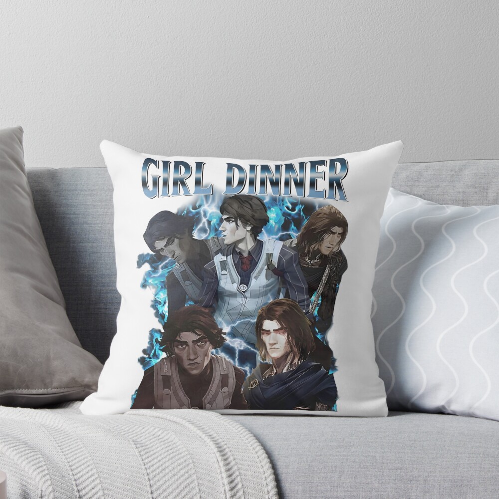 Viktor Girl Dinner Throw Pillow